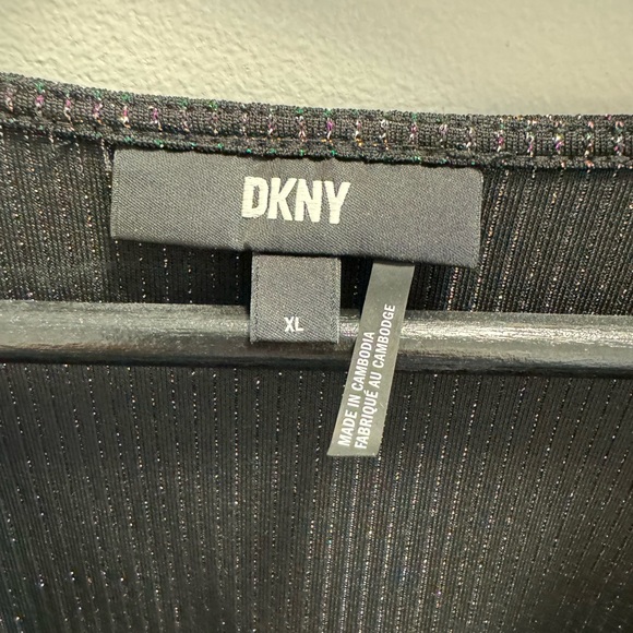 DKNY Puff-Sleeve Lurex Wrap Blouse - Picture 6 of 8